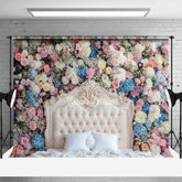 Lofaris Noble Sweet Floral Photography Headboard Backdrop